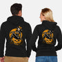 Halloween Pinup-Unisex-Zip-Up-Sweatshirt-Studio Mootant