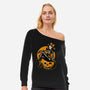 Halloween Pinup-Womens-Off Shoulder-Sweatshirt-Studio Mootant