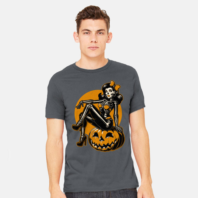 Halloween Pinup-Mens-Heavyweight-Tee-Studio Mootant