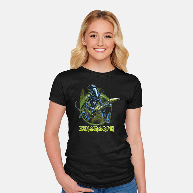 Xenomorph Maiden-Womens-Fitted-Tee-Samuel