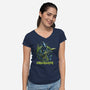 Xenomorph Maiden-Womens-V-Neck-Tee-Samuel