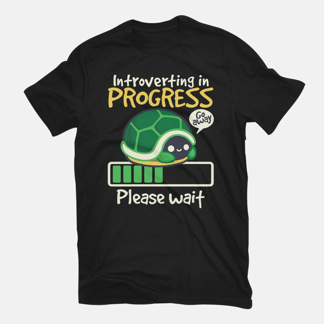 Turtle Introverting-Unisex-Basic-Tee-NemiMakeit