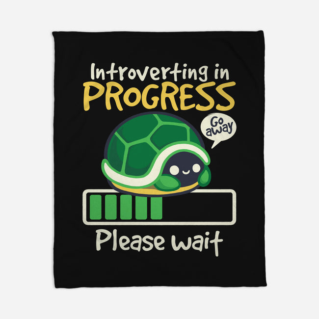 Turtle Introverting-None-Fleece-Blanket-NemiMakeit