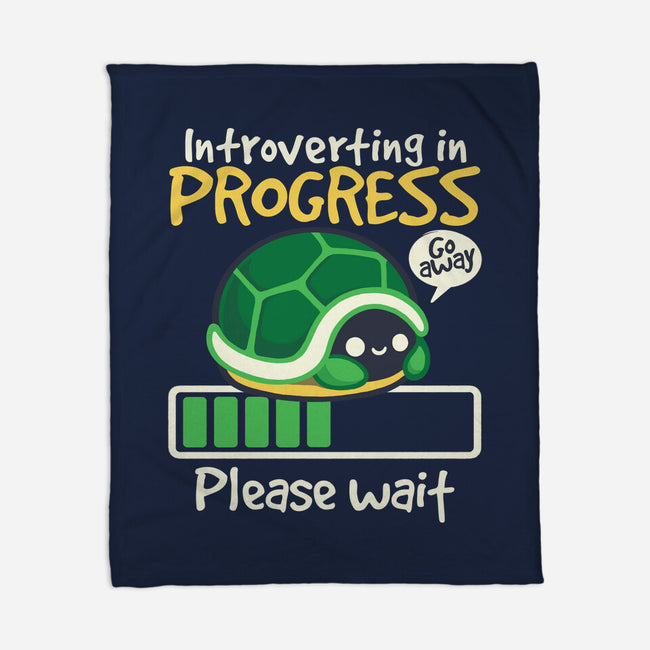 Turtle Introverting-None-Fleece-Blanket-NemiMakeit