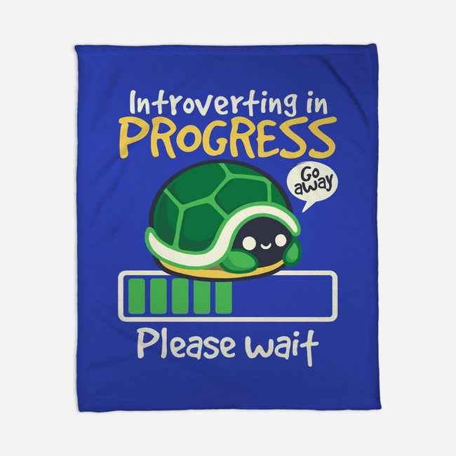 Turtle Introverting-None-Fleece-Blanket-NemiMakeit