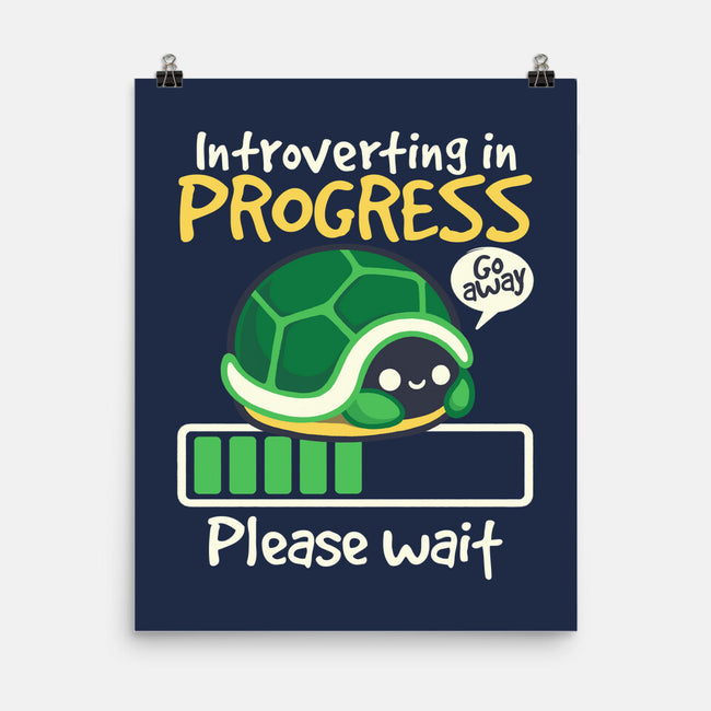 Turtle Introverting-None-Matte-Poster-NemiMakeit