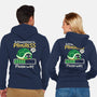 Turtle Introverting-Unisex-Zip-Up-Sweatshirt-NemiMakeit