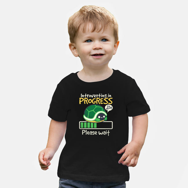 Turtle Introverting-Baby-Basic-Tee-NemiMakeit