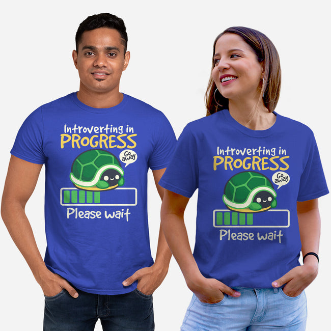 Turtle Introverting-Unisex-Basic-Tee-NemiMakeit