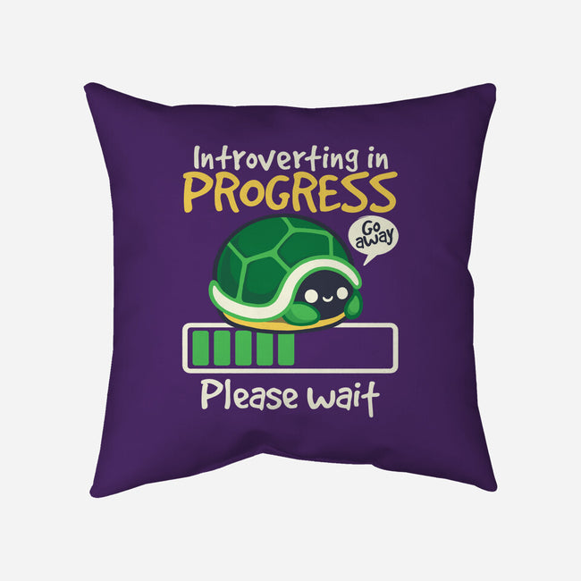 Turtle Introverting-None-Removable Cover w Insert-Throw Pillow-NemiMakeit