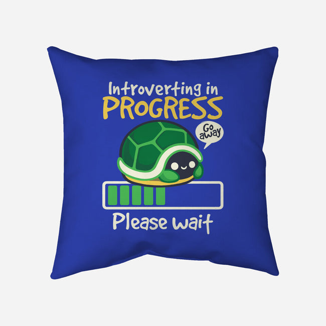 Turtle Introverting-None-Removable Cover w Insert-Throw Pillow-NemiMakeit