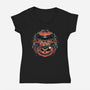 Cute Little Nightmare-Womens-V-Neck-Tee-glitchygorilla