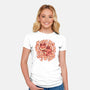 Autumn Leaf Fox-Womens-Fitted-Tee-TechraNova