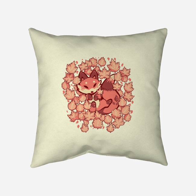 Autumn Leaf Fox-None-Removable Cover w Insert-Throw Pillow-TechraNova