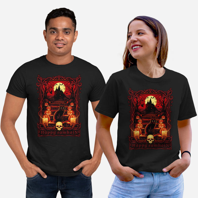 Happy Samhain-Unisex-Basic-Tee-daobiwan