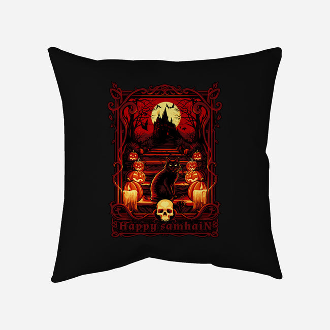 Happy Samhain-None-Removable Cover w Insert-Throw Pillow-daobiwan