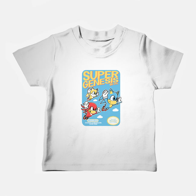 Super Genesis Bros-Baby-Basic-Tee-naomori