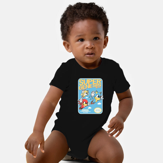 Super Genesis Bros-Baby-Basic-Onesie-naomori