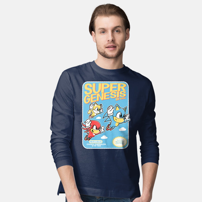 Super Genesis Bros-Mens-Long Sleeved-Tee-naomori