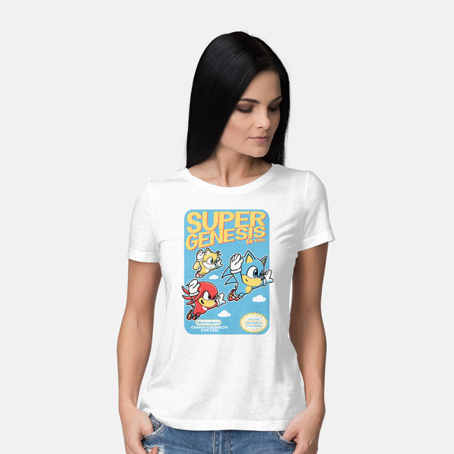 Super Genesis Bros-Womens-Basic-Tee-naomori