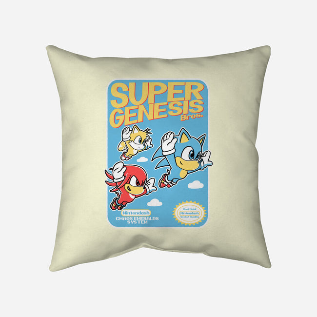 Super Genesis Bros-None-Removable Cover w Insert-Throw Pillow-naomori