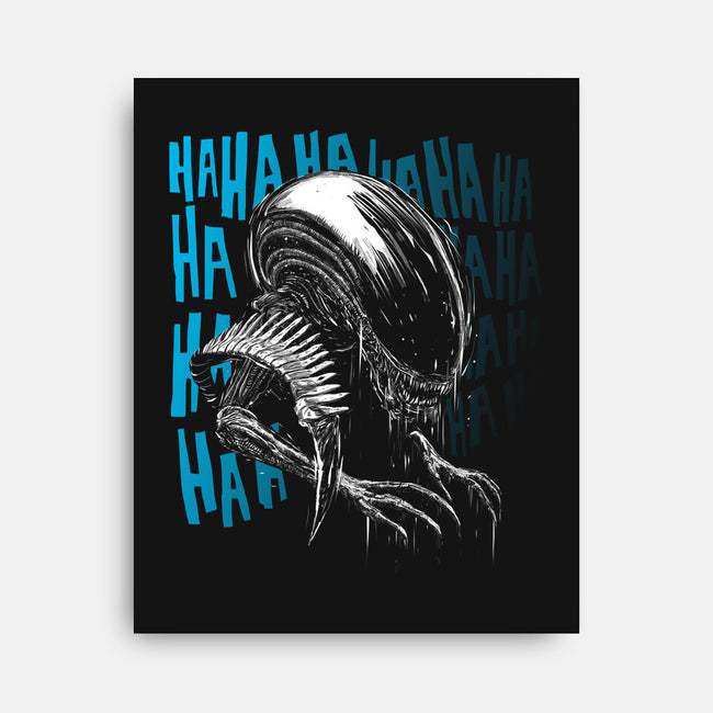 No One Can Hear You Laugh-None-Stretched-Canvas-kharmazero