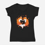 Falling In Love-Womens-V-Neck-Tee-kharmazero