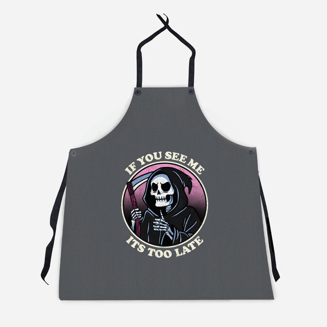 Too Late-Unisex-Kitchen-Apron-fanfreak1