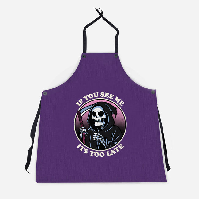 Too Late-Unisex-Kitchen-Apron-fanfreak1