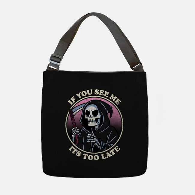 Too Late-None-Adjustable Tote-Bag-fanfreak1