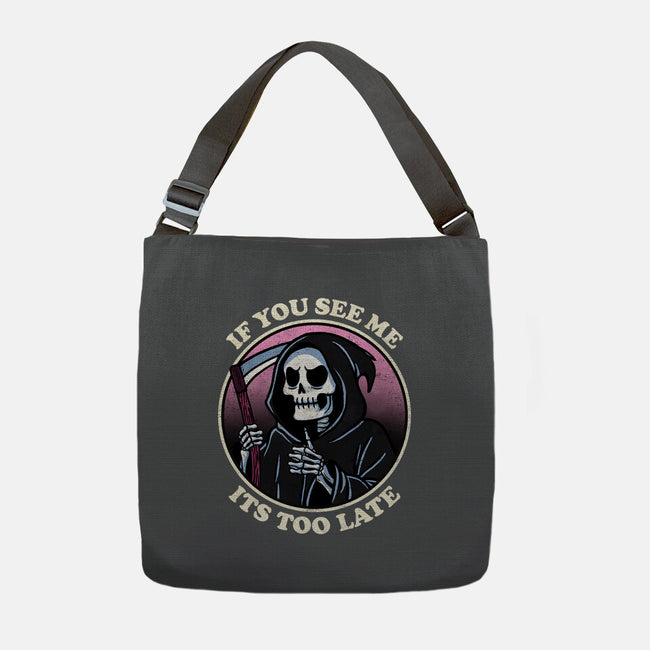 Too Late-None-Adjustable Tote-Bag-fanfreak1