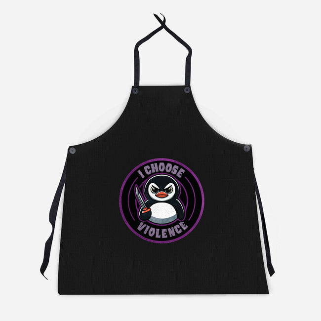 Violent Penguin-Unisex-Kitchen-Apron-fanfreak1