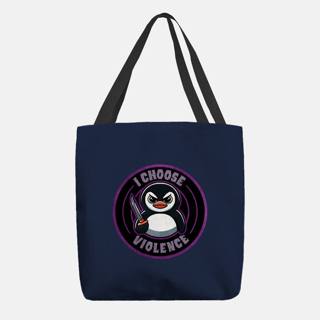 Violent Penguin-None-Basic Tote-Bag-fanfreak1