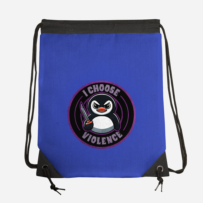 Violent Penguin-None-Drawstring-Bag-fanfreak1