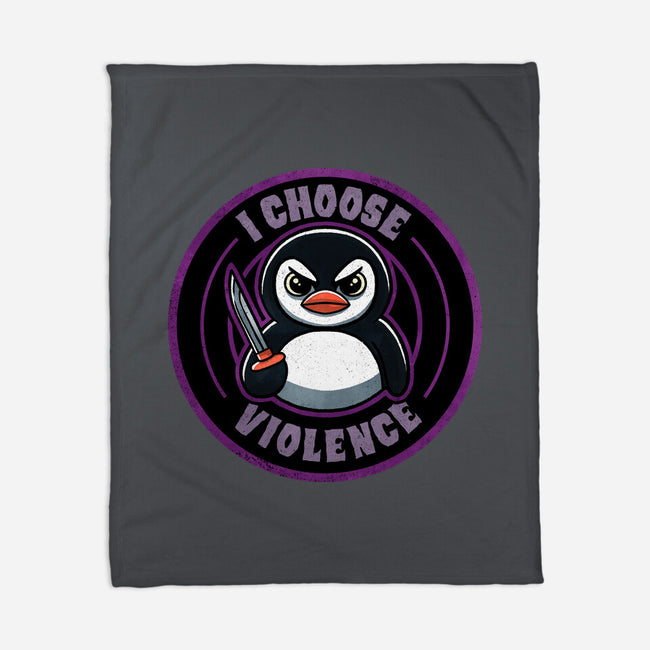 Violent Penguin-None-Fleece-Blanket-fanfreak1