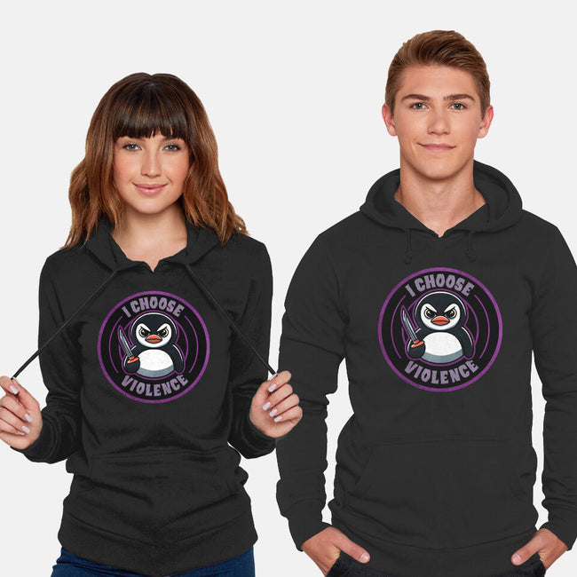 Violent Penguin-Unisex-Pullover-Sweatshirt-fanfreak1