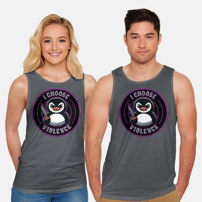 Violent Penguin-Unisex-Basic-Tank-fanfreak1