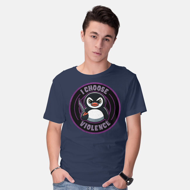 Violent Penguin-Mens-Basic-Tee-fanfreak1