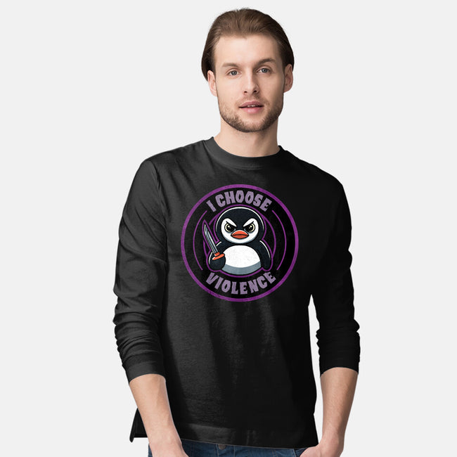 Violent Penguin-Mens-Long Sleeved-Tee-fanfreak1