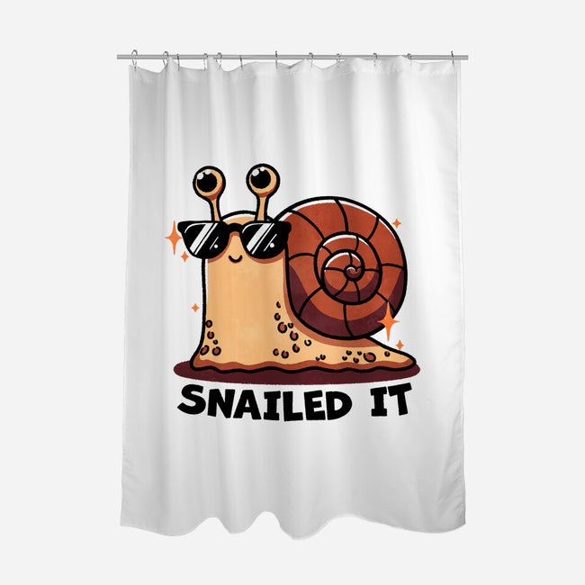 Snailed It-None-Polyester-Shower Curtain-fanfreak1