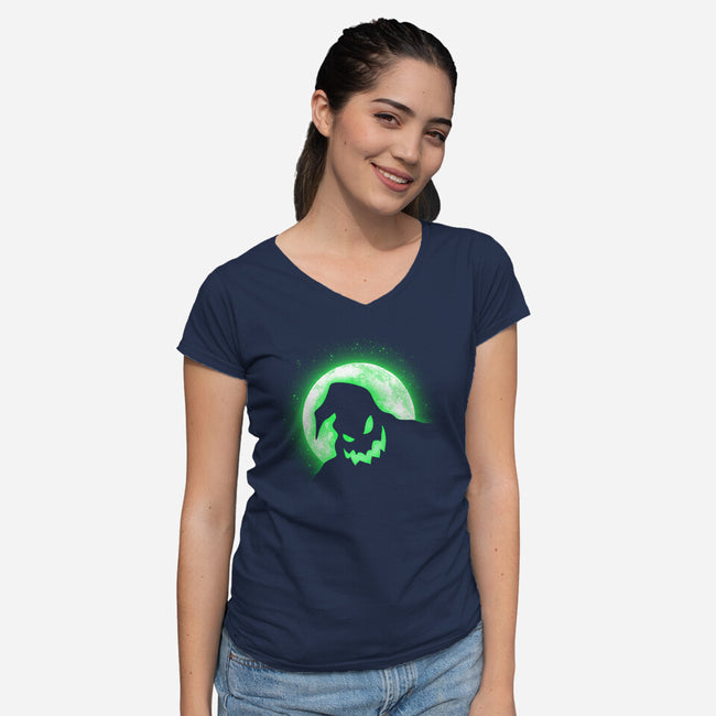 Moonlight Dancer-Womens-V-Neck-Tee-fanfreak1