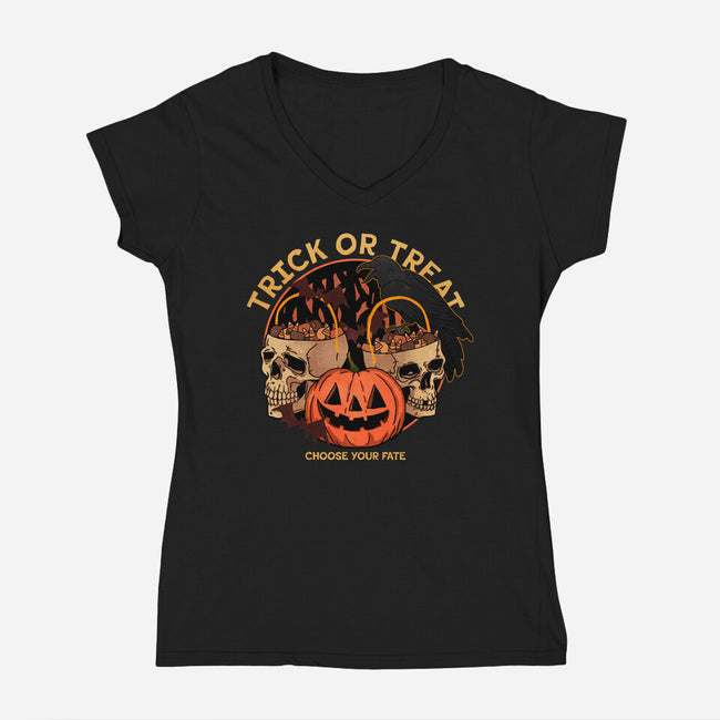 Choose Your Fate-Womens-V-Neck-Tee-fanfreak1