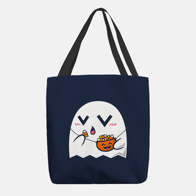 Kawaii Ghost-None-Basic Tote-Bag-krisren28