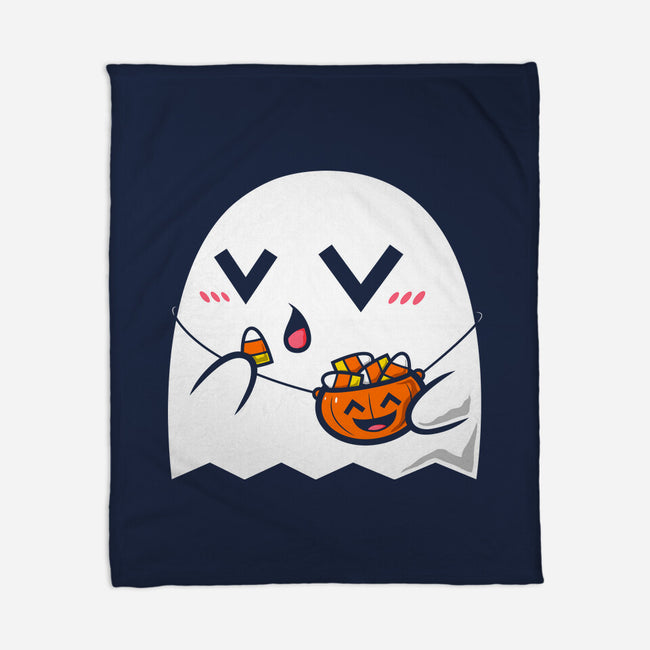 Kawaii Ghost-None-Fleece-Blanket-krisren28