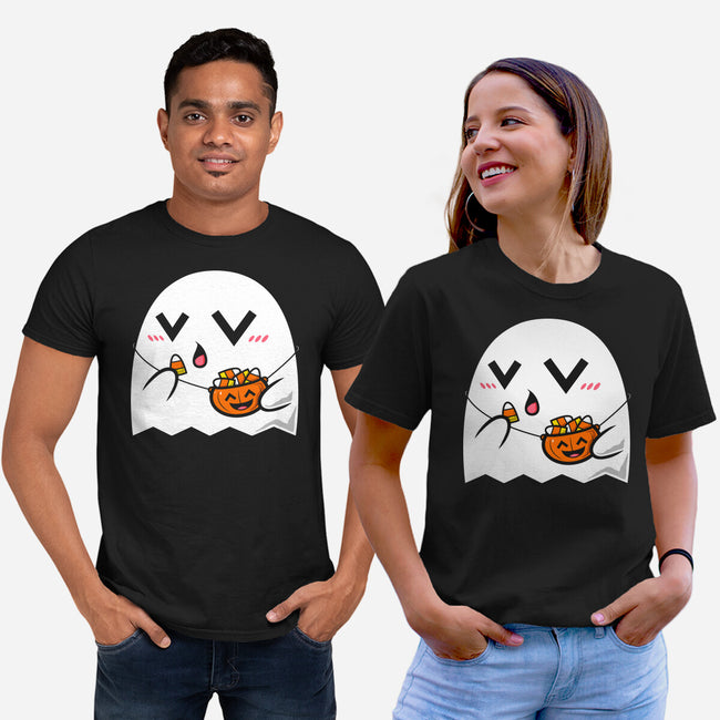 Kawaii Ghost-Unisex-Basic-Tee-krisren28