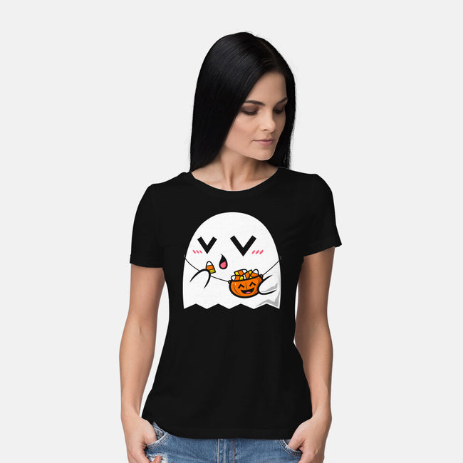 Kawaii Ghost-Womens-Basic-Tee-krisren28