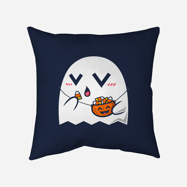 Kawaii Ghost-None-Removable Cover w Insert-Throw Pillow-krisren28