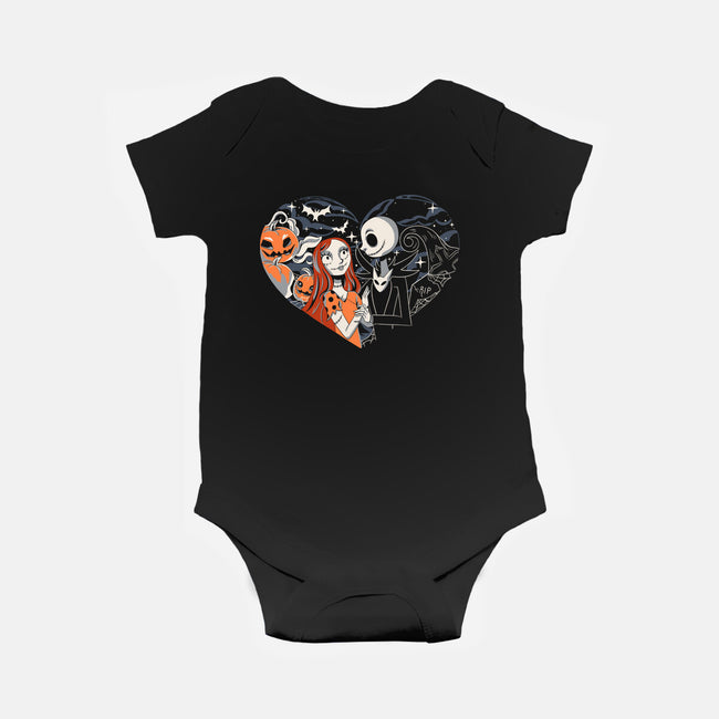 Jack And Sally-Baby-Basic-Onesie-yumie