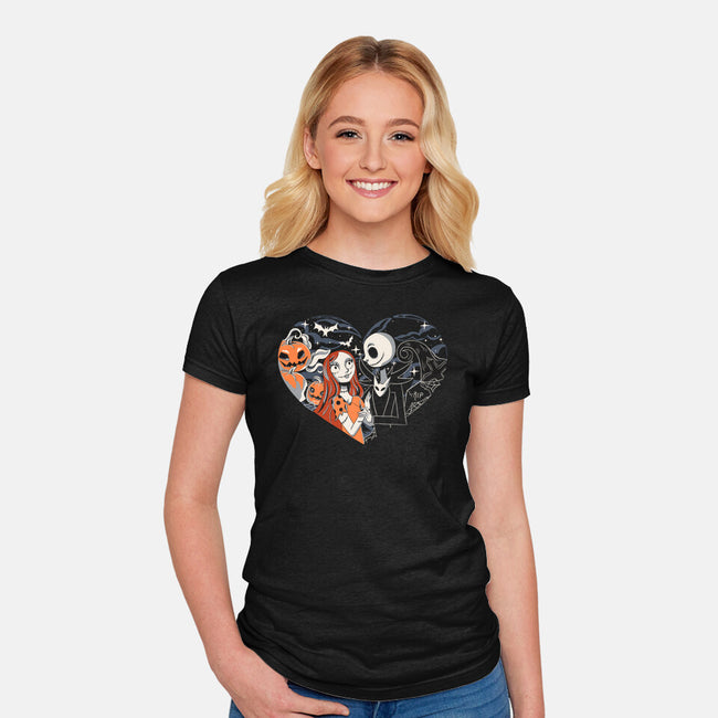 Jack And Sally-Womens-Fitted-Tee-yumie