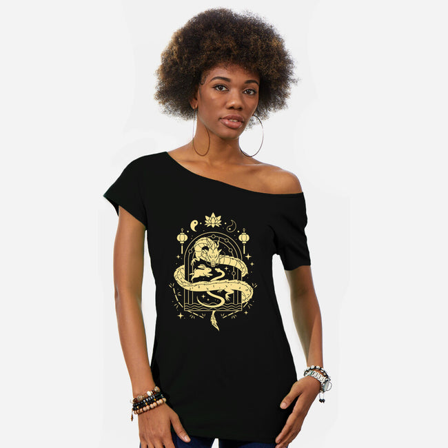 The Chinese Zodiac-Womens-Off Shoulder-Tee-yumie